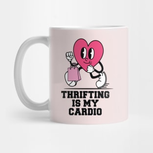 Cute Heart Thrifting is My Cardio Mug